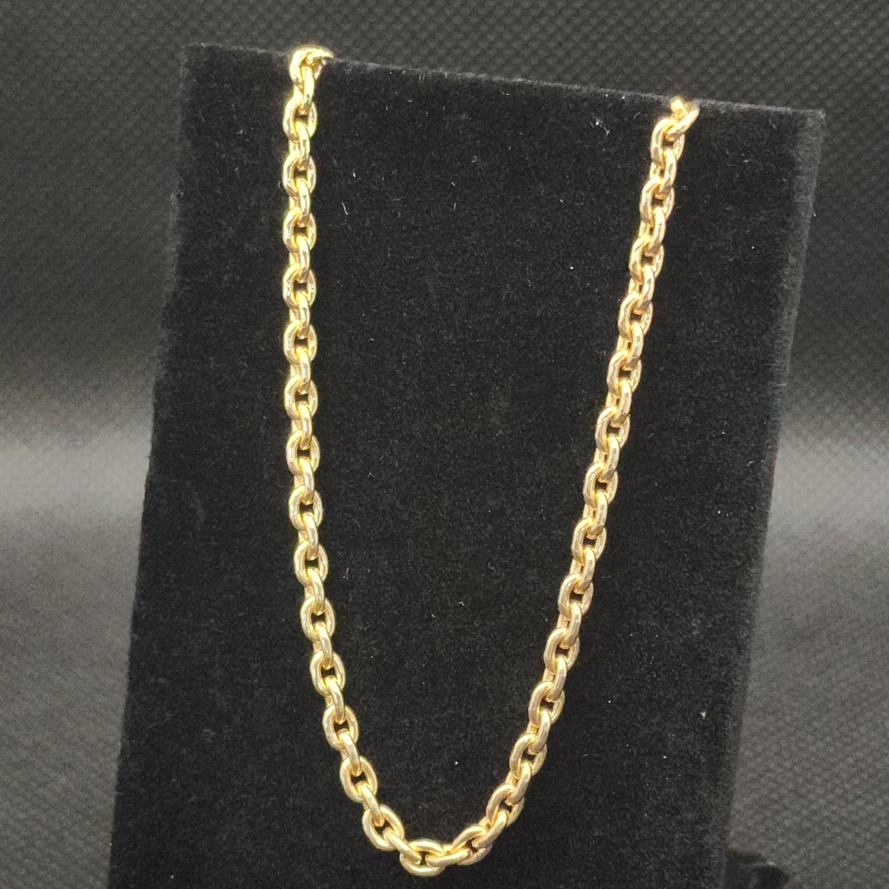 Vintage 18k Gold Plate Chain Bracelet 7"